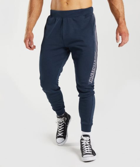 Men's Gymshark Bold React Jogger Navy | NZ 0ELRPT